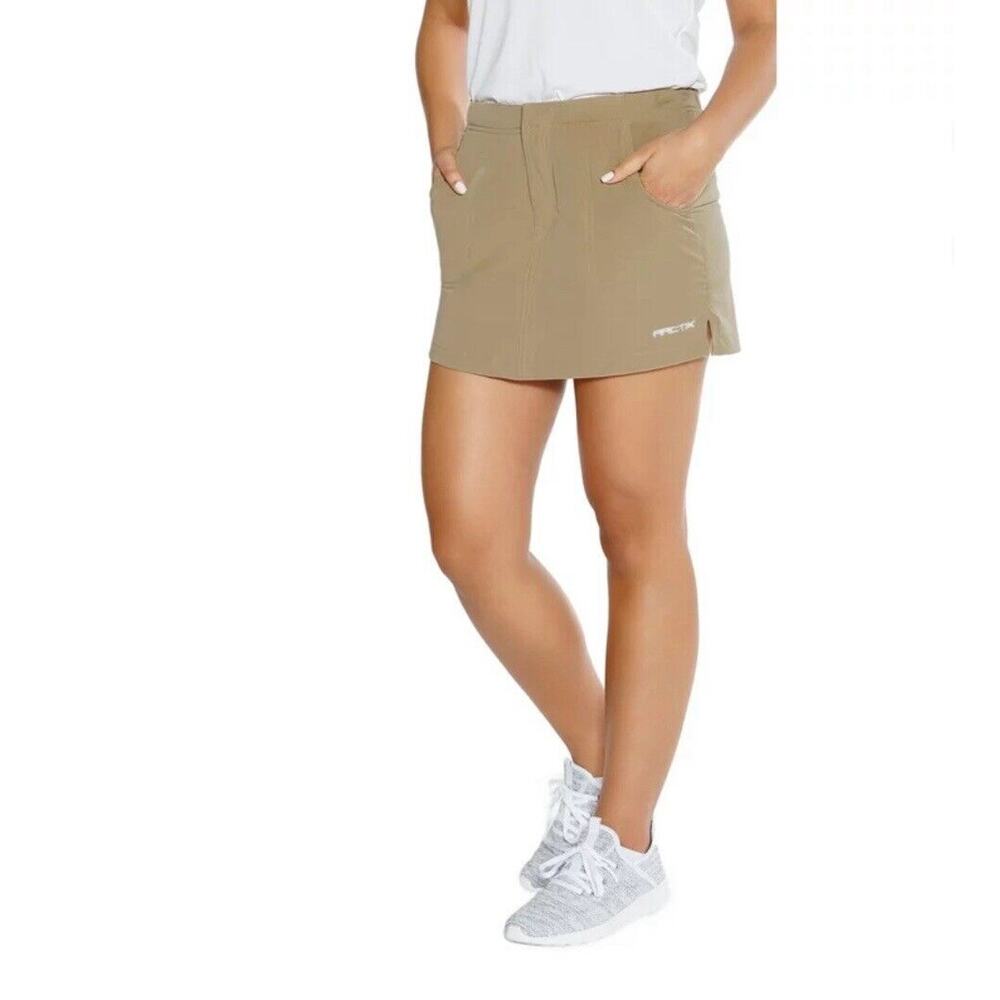 Arctix‎ A6 Tan Hiking Outdoor Athletic Skort Size Petite Small 13”